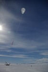 Balloon is raising.