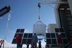 2007-12-05a Payload exiting building for Hang Test